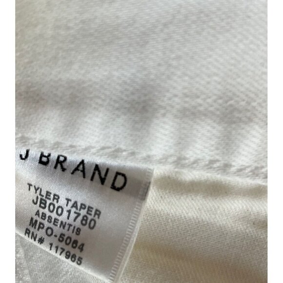 J BRAND Mens Absentis White Tyler Taper Slim Fit Jeans Size 38 JB001780 - Picture 10 of 16